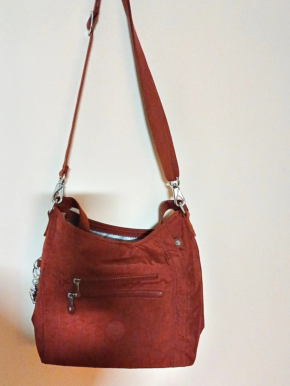 Kipling Nylon Shoulder Bag in Red